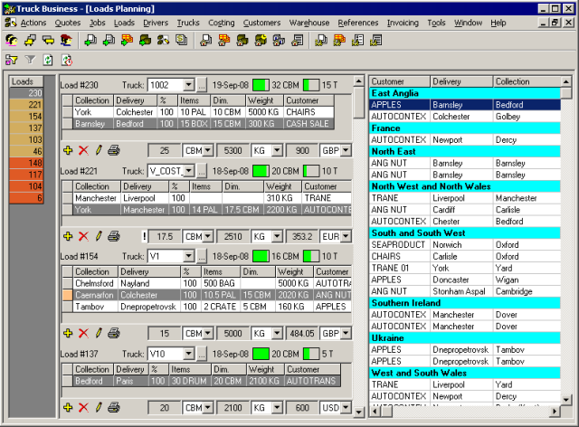 TruckBusiness - Load planning