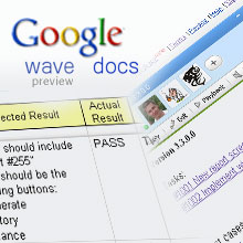 Using Google services (Wave, Docs) in daily QA process